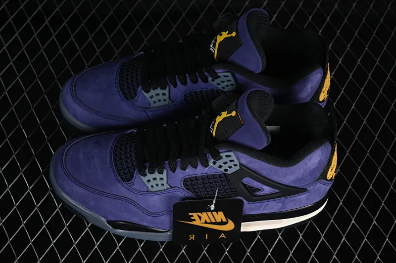 All categories Air Jordan Jordan series basketball shoes Air Jordan 4 OG version Air Jordan 4 Retro "Lakers" AJ4 Joe 4 Lakers Purple Gold FV5029-500